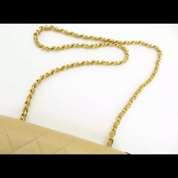 AUTHENTIC CHANEL SINGLE FLAP WITH POUCH - Picture 8 of 12